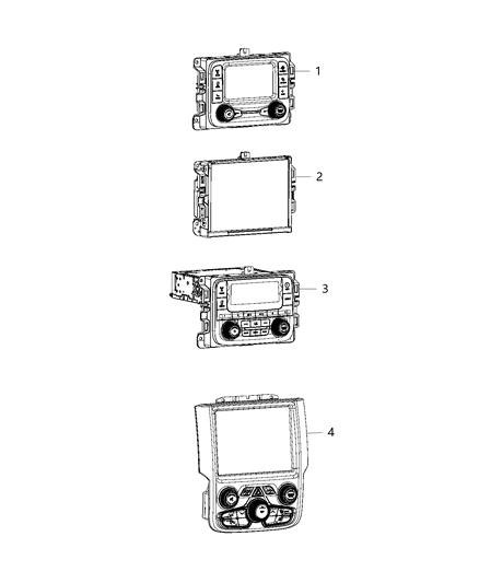 New 2018 Fits Chrysler 1500 Radio-Multi Media - Part # 68365209AB