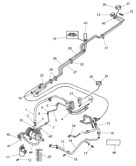 Bracket Aux A/C And Heater Line