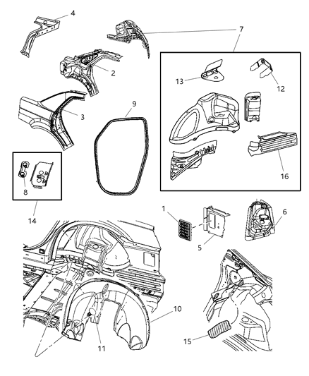 Panel Body Side Aperture Rear Inner