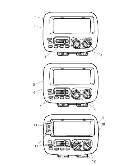 Knob A/C And Heater Control - Rotary