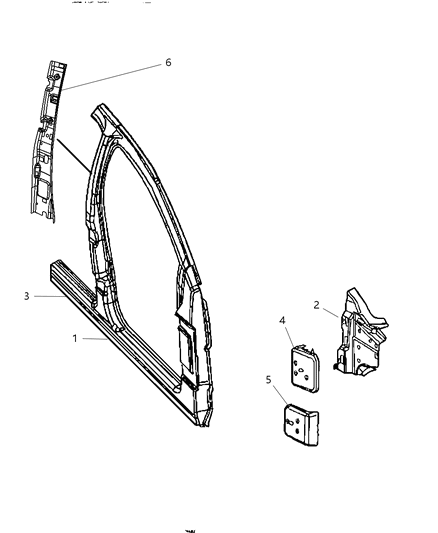 Reinforcement Body Side Aperture B-Pillar Adjustable Turning Loop