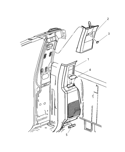 Molding C Pillar