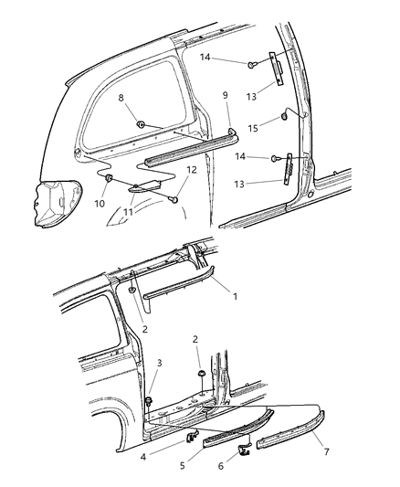 Track Sliding Door Upper