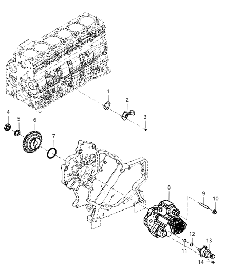New 2012 Fits Chrysler 3500, 4500, 5500 Cover-Fuel Transfer Pump Access H - Part # 68102132AA