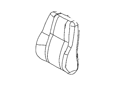 New 2013 Fits Chrysler Grand Cherokee Front Seat Back Cover - Part # 5LL02BD3AA