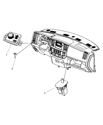 New 2011-2012 Fits Chrysler 3500, 4500, 5500 Switch-Headlamp - Part # 4602889AA