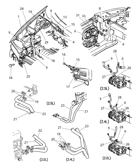Hose Heater Core
