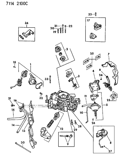 Chrysler - Breaker Package, Choke - Part # MD612673