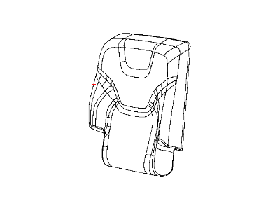 New 2015-2016 Fits Chrysler Grand Cherokee Rear Seat Back Cover Right - Part # 5YT46DX9AB