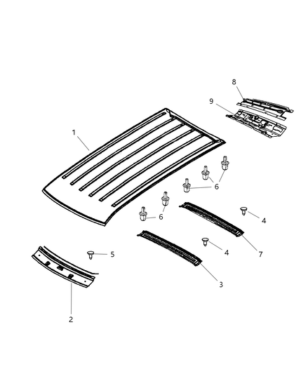 Header Roof Rear Upper
