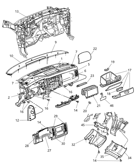 Bumper Glove Box Door