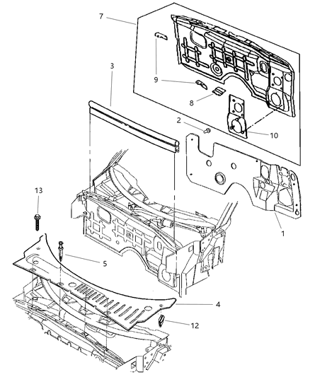Damper Cowl Plenum