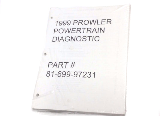 New 1999 Plymouth Prowler Factory Powertrain Diagnostic Procedures Manual 81-699-97231