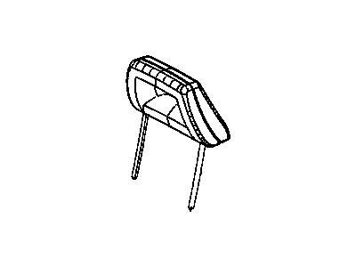 New 2008-2009 Fits Chrysler Caliber, Compass, Patriot Headrest-Front - Part # 1DQ21XDVAA