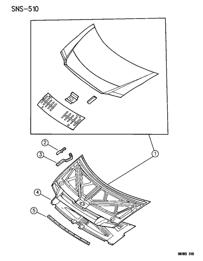 Hinge, Hood Half