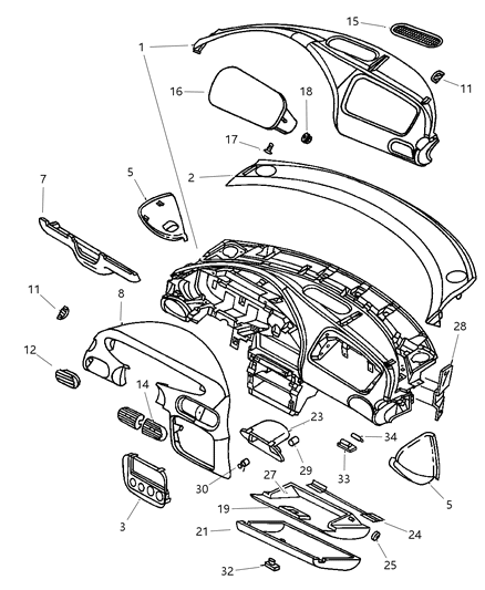 Hood And Bezel Instrument Cluster
