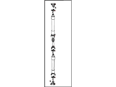 New 2011-2012 Fits Chrysler 3500, 4500, 5500 Rear Drive Shaft - Part # 52853225AE