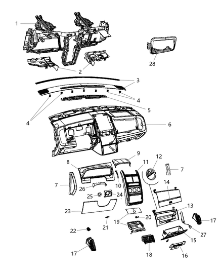 Bezel Instrument Cluster