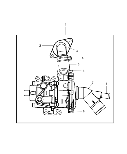Seal Water Pump Body Housing To Body