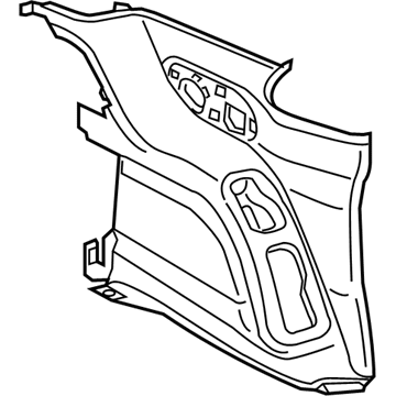 New 2018-2020 Fits Chrysler Pacifica, Voyager Panel-Quarter Trim - Part # 5RJ23DX9AH