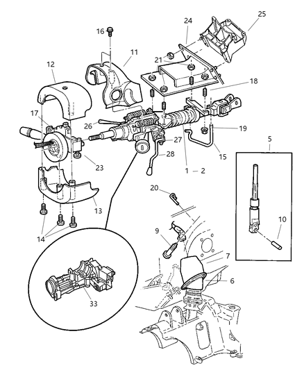 Cover Steering Column Yoke