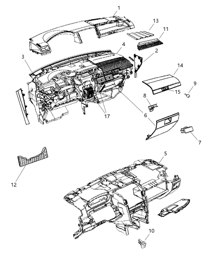 Glove Box Instrument Panel