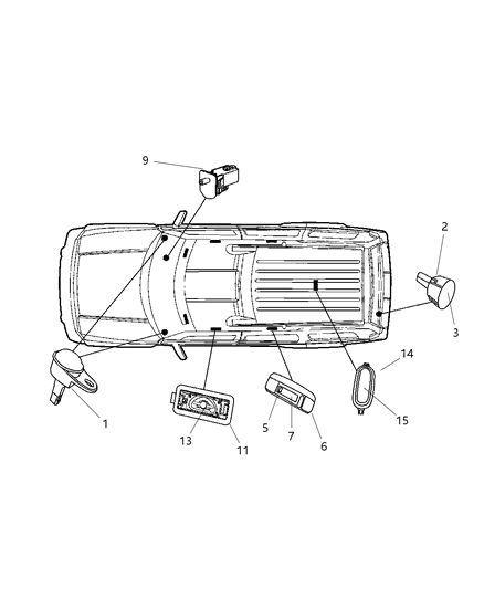 New Fits Chrysler Lamp-Courtesy - Part # 1JC741D1AA
