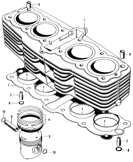 Ring Set, Piston (1.00) (Riken)