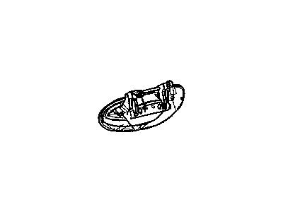 New OEM Genuine Plymouth, Rear Right Outer Exterior Door Handle - Part # QA50TZZAF