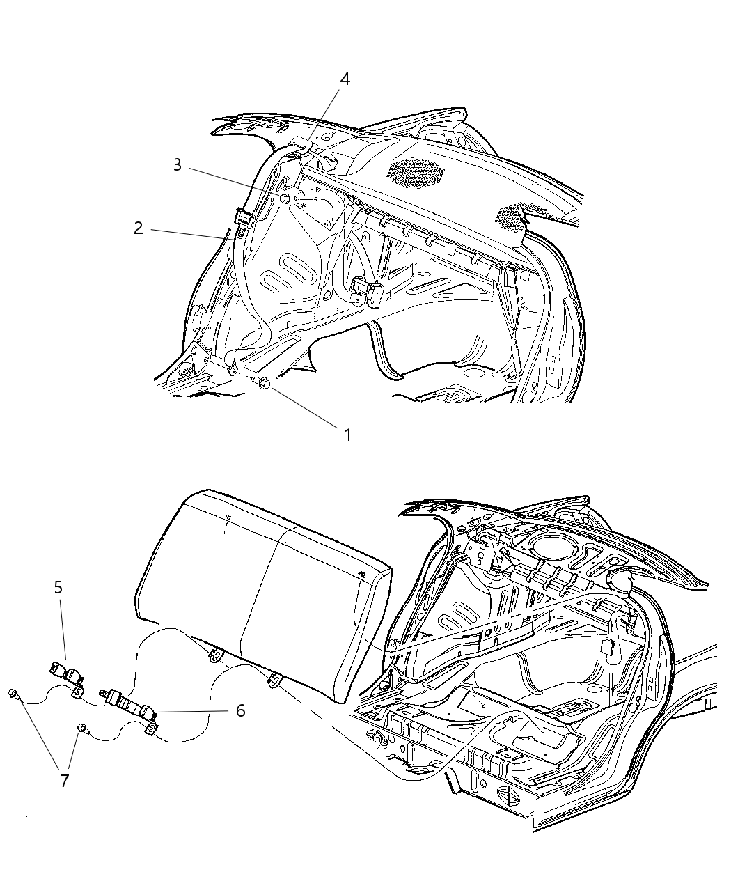 Mopar - Seat Belt Rear Outer - Part # PZ91LAZ