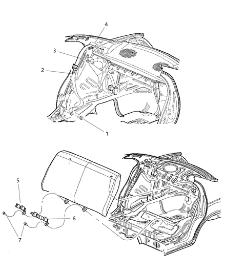 Mopar - Seat Belt Rear Outer - Part # PZ91LAZ