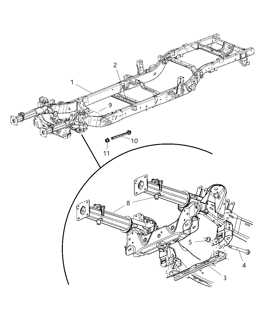 Crossmember Center Bearing Mount