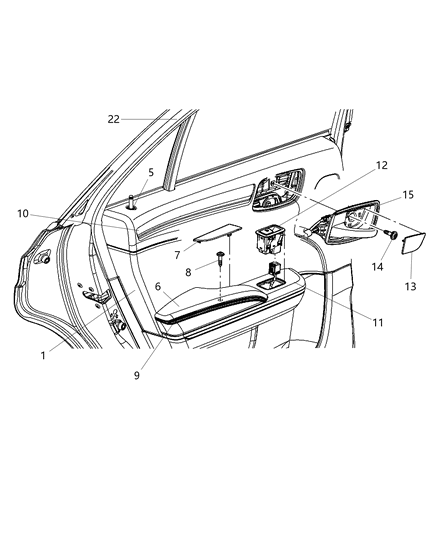 Panel Rear Door Trim