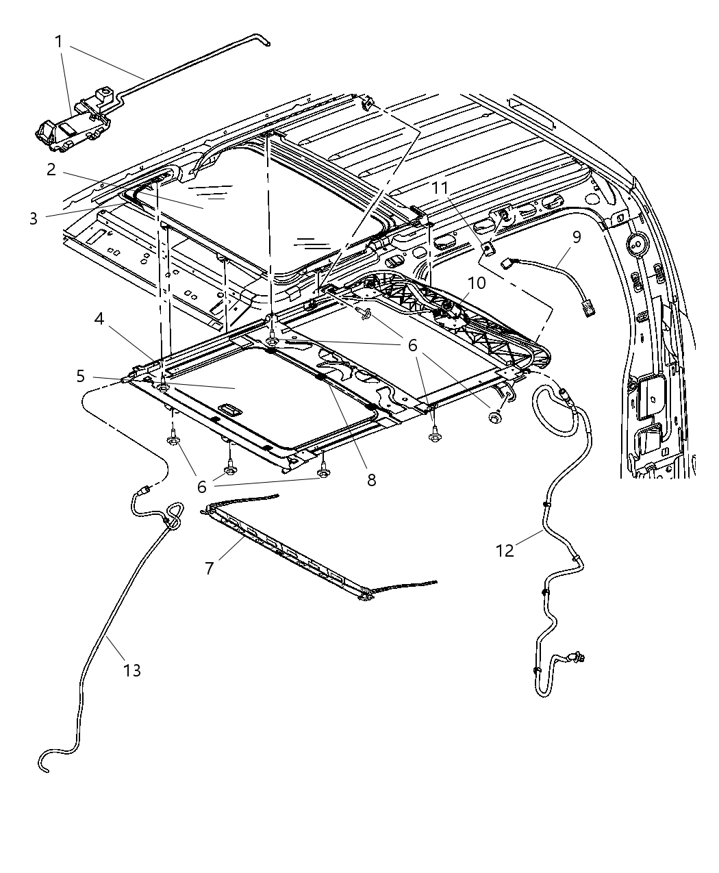 Hose Sunroof Drain