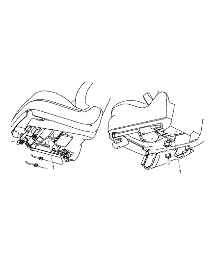 New 2005-2007 Fits Chrysler Pacifica Wiring-Seat - Part # 68002270AA