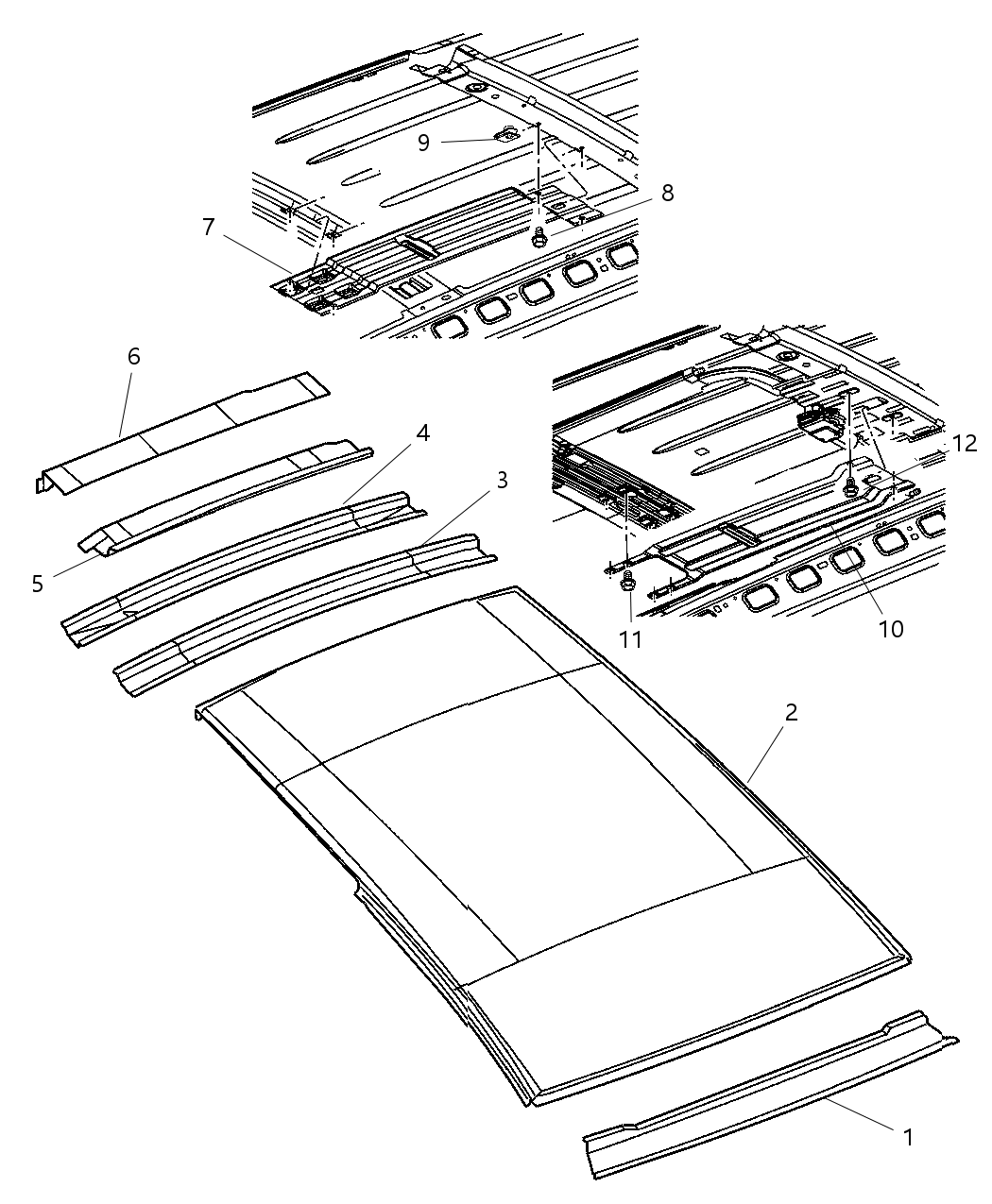 Header Roof Rear