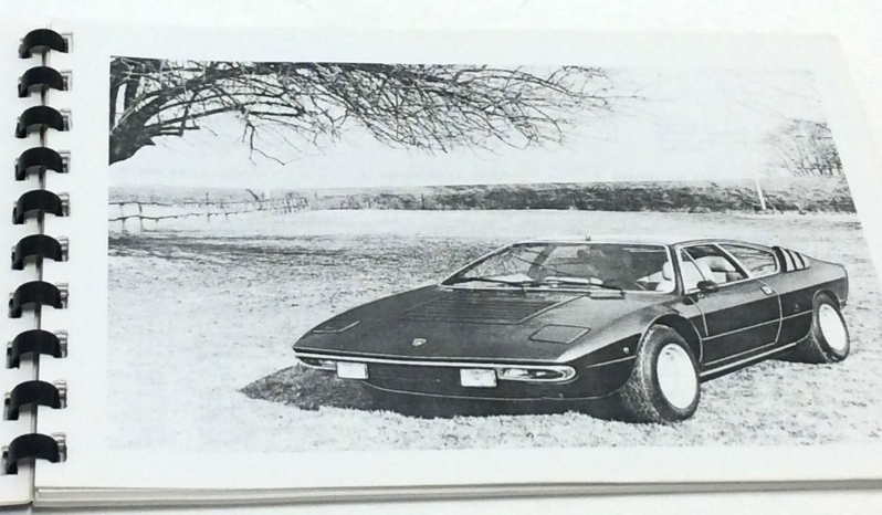 New Lamborghini Urraco P300 Owner’s Handbook Manual – Later Edition Reprint