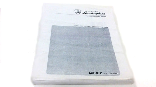 New 1986-1993 Lamborghini LM002 USA Fuel Injected Spec Parts & Illustrations Catalogue