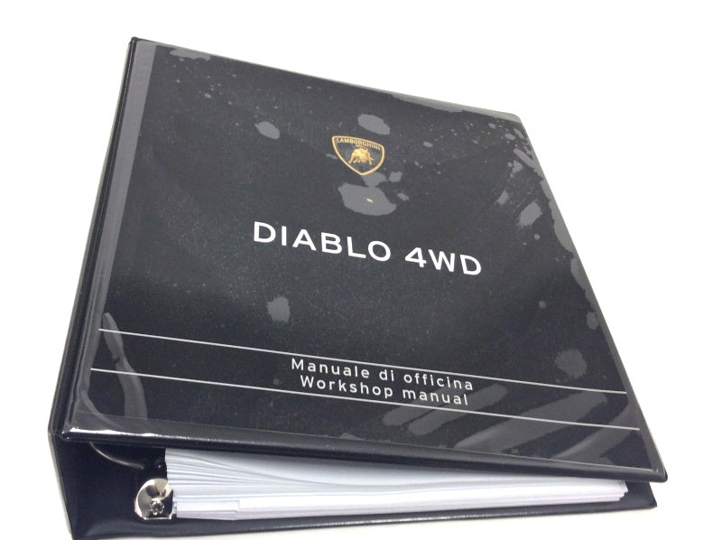 New OEM 1993-1994 Lamborghini Diablo VT Workshop Repair & Illustrations Catalogue