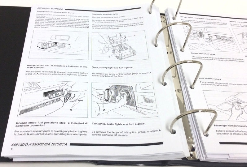 New OEM 1993-1994 Lamborghini Diablo VT Workshop Repair & Illustrations Catalogue