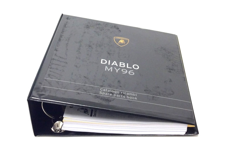 New OEM 1996 Lamborghini Diablo Parts & Illustrations Catalogue 901325722