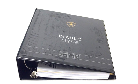 New OEM 1996 Lamborghini Diablo Parts & Illustrations Catalogue 901325722