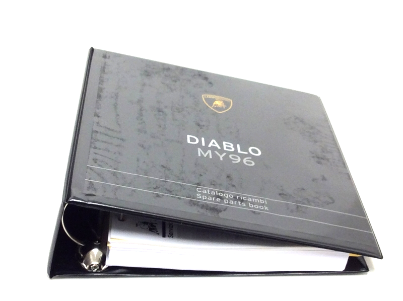 New OEM 1996 Lamborghini Diablo Parts & Illustrations Catalogue 901325722