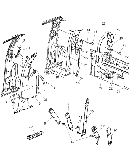 Seat Belt Rear Right Seat
