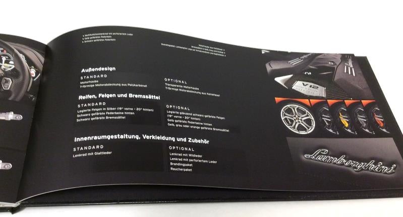 New OEM 2011 Lamborghini Aventador LP 700-4 New Car Release VIP Colours Trim Publication Hardback DE