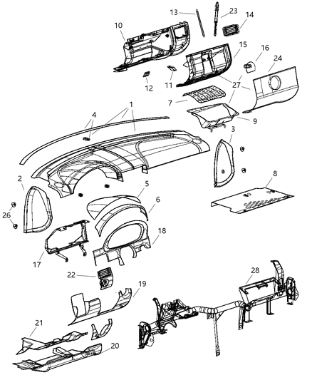 Brace Instrument Panel