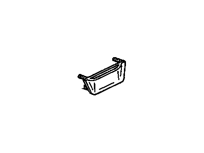 New OEM 1991-1992 GMC Typhoon Brown Armrest Panel Front Side Door Map Pocket, Part # 16659757