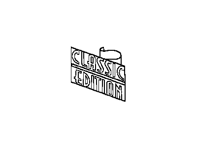 Nameplate Liftgate Classic Edition