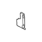 New OEM Genuine Plymouth, Front Right Lower Radiator Support Side Panel - Part # 4783350AE
