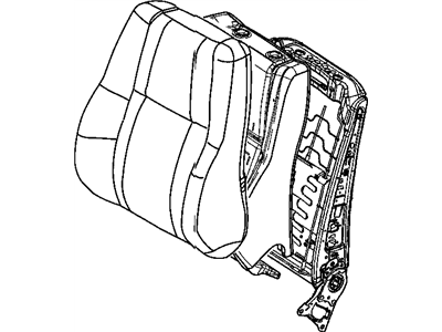 New 2008-2010 Fits Chrysler Grand Cherokee Front Seat-Cushion Cover-Top Back Right - Part # 1JG941DVAA